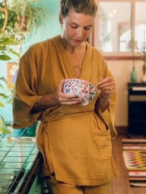 OddBird Co. Selin Sleep/Play Dress Marigold Color 1X